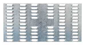 Simpson Strong-Tie MP Series MP36 Mending Plate, 6 in L, 3 in W, 20 ga, Steel, Galvanized