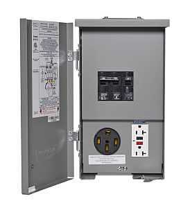 Connecticut Electric CESMPSC55GRHR RV Panel Power Outlet, 1-Phase, 50 A, 120/240 V, NEMA 3R Enclosure