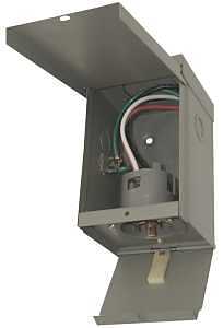 Connecticut Electric EGEPI50 Power Inlet Box with Cover, 50 A, Surface Mounting, Gray