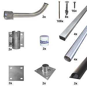 Multinautic 19170 Hardware Kit, For: Multinautic 19290 Wooden Kayak Ramp