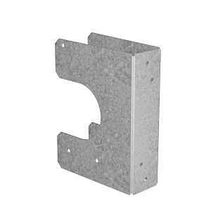 Simpson Strong-Tie SS Series SS1.5 Stud Shoe, 16 ga, Steel, Galvanized/Zinc