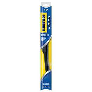 Rain-X Vision 810017 Wiper Blade, Beam Blade, 17 in L Blade, Rubber/Steel