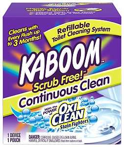 Kaboom 35113 Toilet Cleaning System, Granular, Chlorine, White