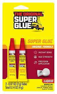 The Original Super Glue SGH22J Glue, Transparent, Liquid, 2 g, Tube