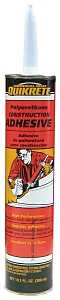 Quikrete 990212 Polyurethane Adhesive, Gray, 300 mL Cartridge