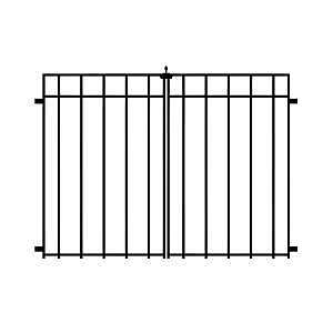 Nuvo Iron CDGQF2 Coral Double Gate, 24 in W Gate, 34 in H Gate
