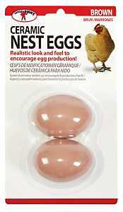 Miller CEGGBRN Nest Egg, Ceramic, Brown