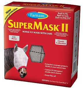Farnam SuperMask II 100526861 Fly Mask with Ears, Horse