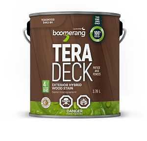 Boomerang 5443-84 Hybrid Stain, Semi-Transparent, Teakwood, 3.78 L