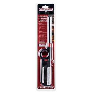 Chef Master 11005 Refillable Lighter, Lever Handle