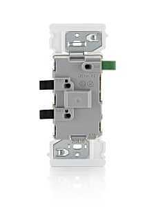 Decora Edge Series E5601-0MW Residential-Grade Rocker Switch, 15 A, 120/277 VAC, Side Lever Terminal, White