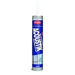 Mulco Acoustik 156950 Butyl Sealant, Black, 300 mL