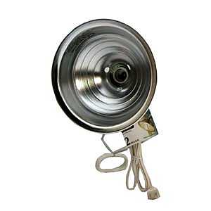 CCI 0151 Clamp Light, 8-1/2 in Dia Dimensions, 150 W, Incandescent Lamp, White