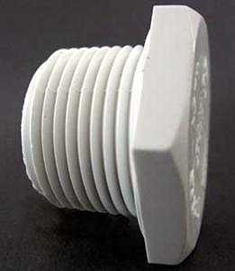 Xirtec 140 435624 Pipe Plug, 1 in, MPT, PVC, White, SCH 40 Schedule