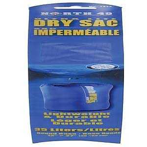 North 49 1252 Ultra Lite Dry Sac, 13 L Capacity, Nylon/Ripstop Polyester, Red
