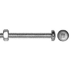 Reliable PSBZ Series PSBZ8323MR Machine Screw, 3 in L, Full Thread, Pan Head, Quadrex Drive, Steel, Zinc