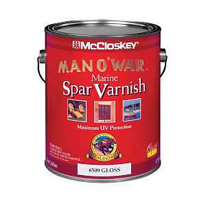 McCloskey Man O' War 080.0006509.007 Marine Spar Varnish, Gloss, Liquid, 1 gal, Pail