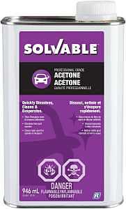 Solvable 53-261 Acetone, Liquid, Pungent, 946 mL