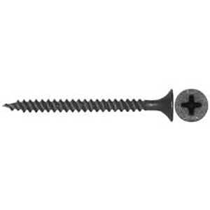 Reliable RzR Series DS62M1 Screw, 2 in L, Fine, Full Thread, Flat Head, Type S Point, Steel, Phosphate, 1000/BX