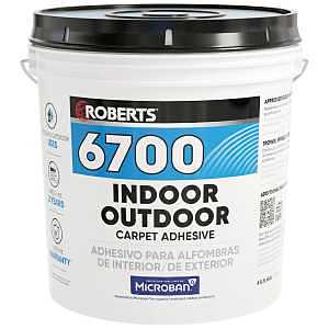 Roberts 6700-4 Carpet Adhesive, Cream, 4 gal, Pail