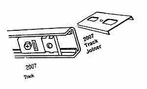 Acme 17034-05912-BW Door Track, Steel