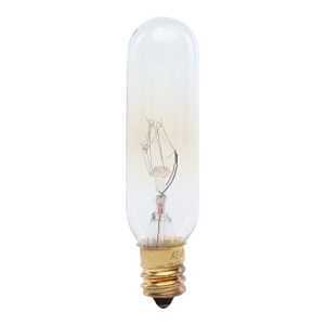 Feit Electric BP15T6-145 Incandescent Lamp, Clear Lamp, 0.75 in D x 2.87 in H Dimensions, 15 W, T6 Lamp, 85 Lumens