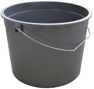 ENCORE Plastics 1000535 Ring-Free Pail, 5 qt Capacity, Plastic, Silver