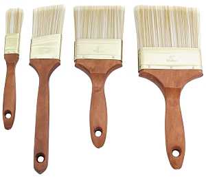 ProSource A 22040 Paint Brush Set, General-Purpose, 1, 2. 3, 4 in Brush, 4-Brush
