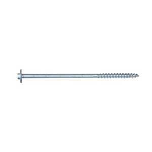 Simpson Strong-Tie Strong-Drive SDWH27800GMB Deck Screw, 8 in L, Serrated Thread, Large Washer Head, Hex Drive, Steel