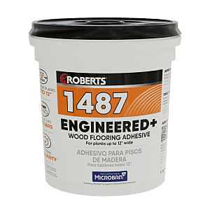 Roberts 1487-1 Floor Adhesive, Paste, Beige, 1 gal Pail