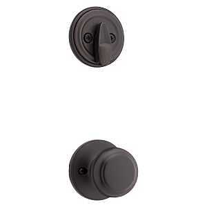 Kwikset 966CV 11P UNIV Cove and Deadbolt Interior Pack, Turn Piece Lock, Zinc, Venetian Bronze, Knob Handle, Residential