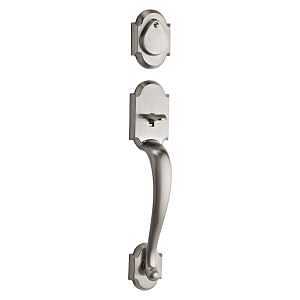 Kwikset 800AUH LIP 15 SMT 6AL Exterior Handleset, Austin Design, Satin Nickel, 3 Grade, Re-Key Technology: SmartKey