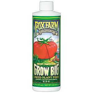 Grow Big 793219 Plant Food, 1 pt, Liquid, 6-4-4 N-P-K Ratio