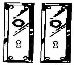 Ilco 213-04-51 Trim Plate, Bright Brass