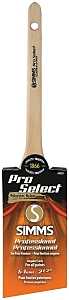 Simms 8020-64 Thin Paint Brush, 2-1/2 in W, Angle Sash Brush, 2-5/8 in L Bristle, Nylon/Polyester Bristle