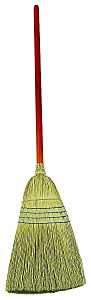 Rubbermaid FG638300BLUE Warehouse Broom, 12 in Sweep Face, Corn Fiber Bristle, 58-1/4 in L, Lacquered/Stained Handle