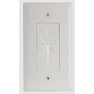 Audiovox CVH64R Cable Wallplate, Plastic, White