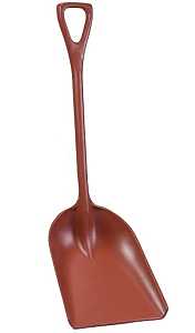 Poly Pro Tools P6982R Scoop Shovel, 14 in W Blade, 17 in L Blade, Polymer Blade, Polymer Handle, D-Shaped Handle