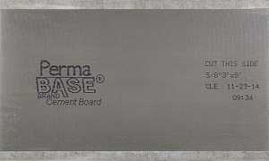 PermaBase CB36580500 Backer Board, 5 ft L, 3 ft W, 5/8 in Thick, Cement/Polystyrene, Gray