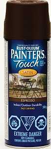Painter's Touch Ultra Cover N2264830 Enamel Spray Paint, Satin, Espresso, 340 g
