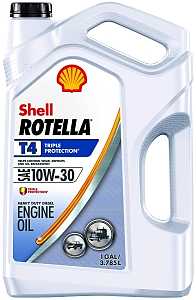 Shell Rotella T4 550045144 Engine Oil, 10W-30, 1 gal Jug