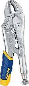 Irwin Vise-Grip IRHT82580 Locking Plier with Wire Cutter, 7 in OAL, 1-1/2 in Jaw Opening, Silver Handle, 3/8 in W Jaw