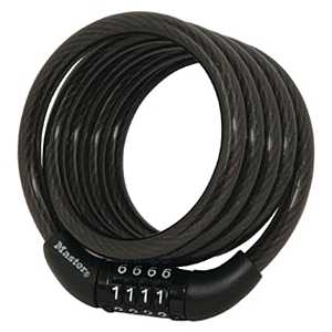 Master Lock 8143D Cable Lock, Steel Shackle