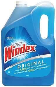 Windex 62672 Glass Cleaner, 5 L, Liquid, Blue