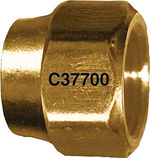Fairview 40-8P Nut, Brass