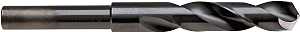IRWIN 91164 Silver and Deming Drill Bit, 1 in Dia, 6 in OAL, Spiral Flute, 1/2 in Dia Shank, Flat, Reduced Shank