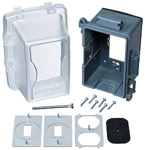 Red Dot CKPM Cover, Lockable, 6-5/32 in L, 4-11/16 in W, Rectangular, 1-Gang, Clear, Polycarbonate