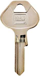 Hy-Ko 11010M60 Key Blank, Brass, Nickel, For: Master Locks and Padlocks, M60 Key Number
