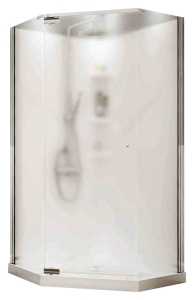 Maax Begonia 105544-000-129103 Shower Kit, 36 in L, 36 in W, 72 in H, Polystyrene, 3/16 in Glass