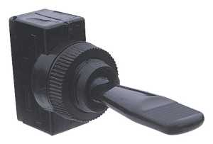 Calterm 40110 Switch, 20 A, 12 VDC, Blade Terminal, Chrome Housing Material, Black